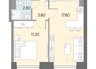 1-ком. квартира на продажу, 35.6 м2, Москва, жилой комплекс Обручева 30, к1, метро Калужская