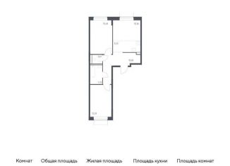 Продается 3-комнатная квартира, 58.2 м2, Москва, жилой комплекс Квартал Домашний, 1, метро Братиславская