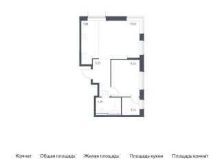 Продается двухкомнатная квартира, 50.3 м2, Москва, жилой комплекс Квартал Домашний, 1, район Марьино