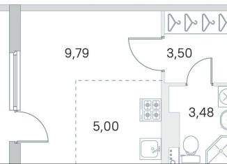 Продаю квартиру студию, 24.8 м2, посёлок Стрельна