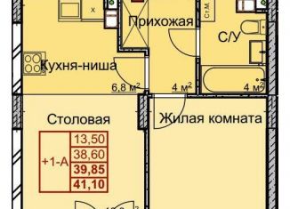 Продажа однокомнатной квартиры, 39.7 м2, Нижний Новгород, микрорайон Станкозавод