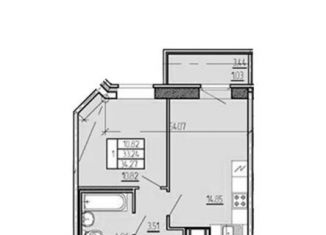Продам 1-ком. квартиру, 34.3 м2, поселок Бугры, Тихая улица, 17