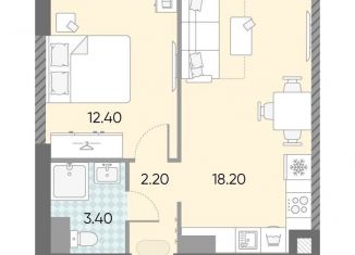 Продается однокомнатная квартира, 36.2 м2, Москва, жилой комплекс Обручева 30, к1, метро Калужская