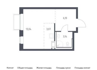Продается квартира студия, 25.4 м2, Московская область, жилой комплекс Томилино Парк, к6.1