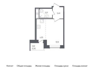 Продам квартиру студию, 26 м2, Санкт-Петербург, Невский район, жилой комплекс Живи в Рыбацком, к42