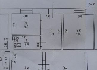 Продается 3-комнатная квартира, 56 м2, Калининградская область