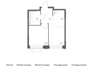 Однокомнатная квартира на продажу, 31.6 м2, Московская область, жилой комплекс Квартал Строгино, к1