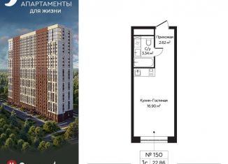 Продается квартира студия, 22.9 м2, Москва, Пятницкое шоссе, 58, метро Пятницкое шоссе