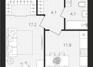 Продается однокомнатная квартира, 36.4 м2, Брянская область, Выставочная улица