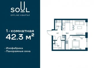 Продается 1-ком. квартира, 42.3 м2, Москва, Часовая улица, 28к1