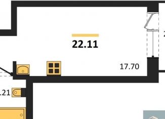 Продаю квартиру студию, 22.1 м2, Воронеж, Покровская улица, 19