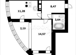 Продаю 1-комнатную квартиру, 38 м2, Новосибирск, Кавалерийская улица, 3/1