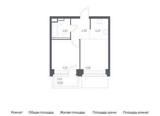 Продам 1-комнатную квартиру, 36.9 м2, Москва, метро Минская, жилой комплекс Нова, к2