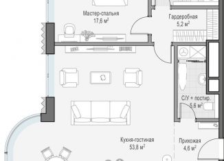 Продается однокомнатная квартира, 114.5 м2, Москва, метро Новокузнецкая