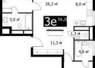 Трехкомнатная квартира на продажу, 86.2 м2, Москва, Большая Спасская улица, 35, метро Комсомольская