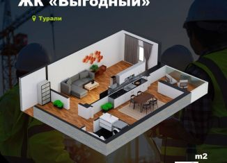 1-ком. квартира на продажу, 58 м2, Дагестан, Маковая улица, 9