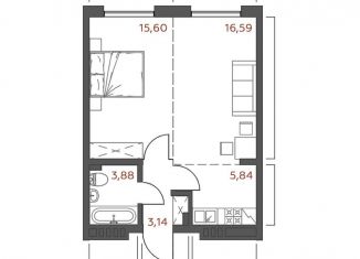 Продажа 1-комнатной квартиры, 45.1 м2, Иркутская область, 6-я Советская улица, 2