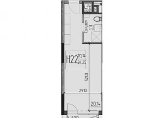 1-ком. квартира на продажу, 24 м2, Одинцово, улица Чистяковой, 8с2