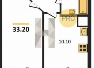 Сдается в аренду 1-комнатная квартира, 33.2 м2, Новосибирск, улица Бородина, 54, метро Площадь Маркса