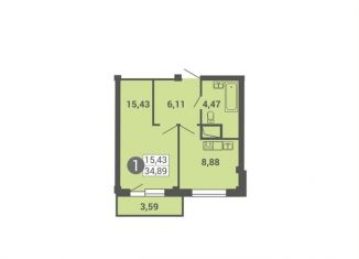 Продается однокомнатная квартира, 34.4 м2, Архангельск, Московский проспект