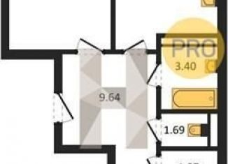 Продаю 2-ком. квартиру, 68.1 м2, Воронеж, Коминтерновский район, улица Славы, 7