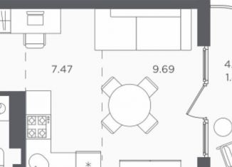 Продам 1-комнатную квартиру, 33.6 м2, Светлогорск, улица Нахимова