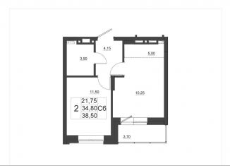 Продается 1-ком. квартира, 38.5 м2, Красноярск