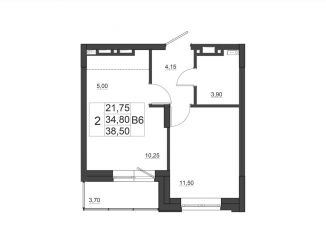 Продаю однокомнатную квартиру, 39.1 м2, Красноярск