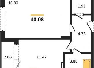 Продается 1-комнатная квартира, 40.1 м2, Воронеж, Левобережный район, Ленинский проспект, 108А