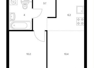 Продаю двухкомнатную квартиру, 34.5 м2, Казань, жилой комплекс Сиберово, 1