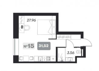 Продам квартиру студию, 31.5 м2, Новосибирск, площадь Карла Маркса