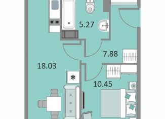 Продажа 1-комнатной квартиры, 41.2 м2, Санкт-Петербург, Варфоломеевская улица, 6, муниципальный округ Ивановский