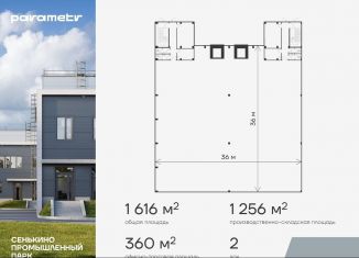Продажа производства, 1616 м2, Москва, квартал № 34, 1