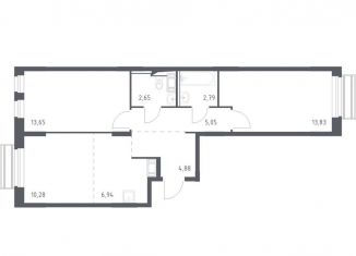 Продаю 2-комнатную квартиру, 58.8 м2, Московская область