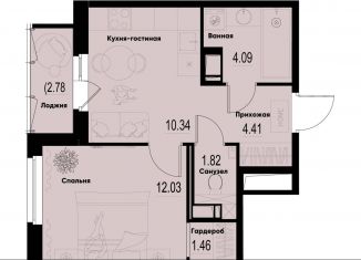 Продается 1-ком. квартира, 35.5 м2, Ленинградская область