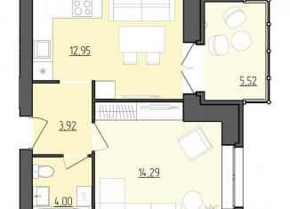 Продам 1-комнатную квартиру, 37.9 м2, Ярославль, Фрунзенский район, улица Лескова, 19