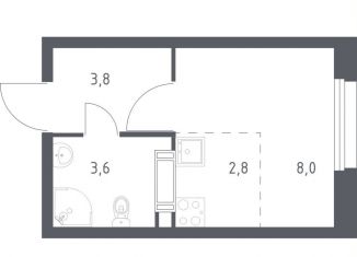 Квартира на продажу студия, 17.8 м2, Москва, проспект Куприна, 30к9