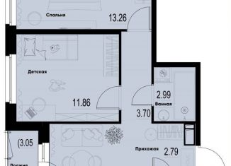 Продается 2-ком. квартира, 51.2 м2, Ленинградская область