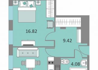 Продается 1-ком. квартира, 40.1 м2, Санкт-Петербург, Варфоломеевская улица, 6, метро Ломоносовская