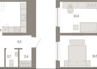 Продается 2-ком. квартира, 94.3 м2, Новосибирск, метро Октябрьская