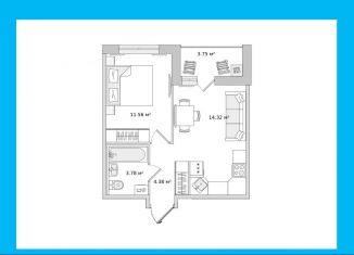 Продам 1-ком. квартиру, 37.6 м2, Санкт-Петербург, метро Комендантский проспект