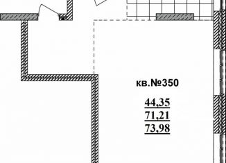 Квартира на продажу студия, 74 м2, Новосибирская область, Садовая улица, 17