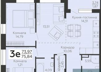 Продаю 2-комнатную квартиру, 75.8 м2, Воронеж