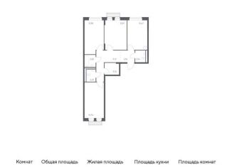 Продается 3-ком. квартира, 78 м2, село Лайково, микрорайон Город-событие, 59