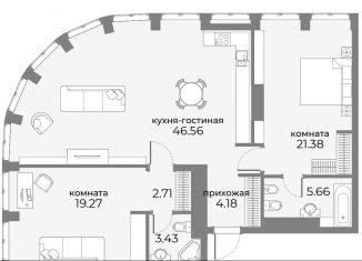 3-комнатная квартира на продажу, 106.8 м2, Москва, ЦАО