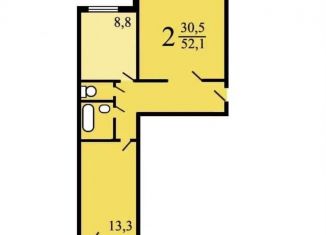 2-комнатная квартира в аренду, 52 м2, Москва, Дубнинская улица, 28к3, станция Бескудниково