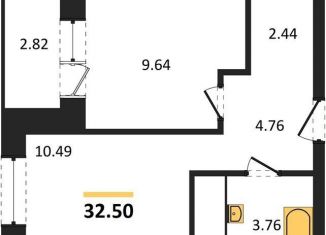 1-ком. квартира на продажу, 32.5 м2, Воронеж