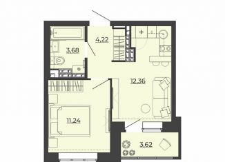 Продаю 1-ком. квартиру, 35.1 м2, Свердловская область