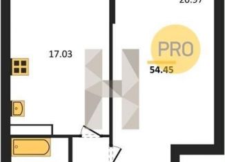 Продам 1-комнатную квартиру, 55.8 м2, Воронеж, Московский проспект, 132, Центральный район