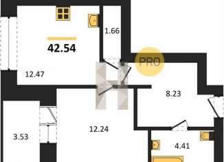 Продается 1-комнатная квартира, 42.5 м2, Воронежская область